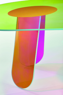 SHIMMER - Oval crystal table by Glas Italia - view 3
